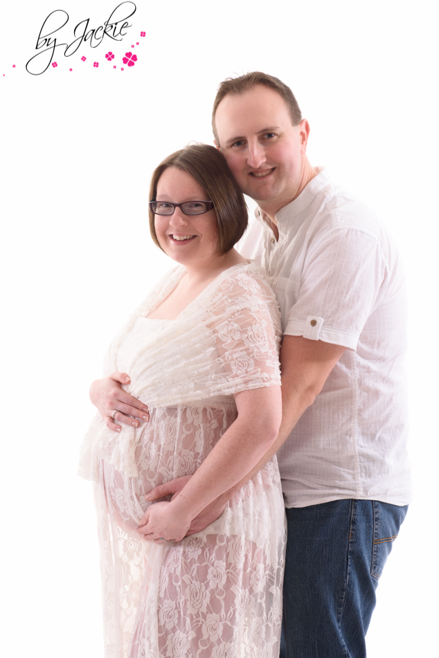 maternity photograph of couple by Babies By Jackie in Yorkshire