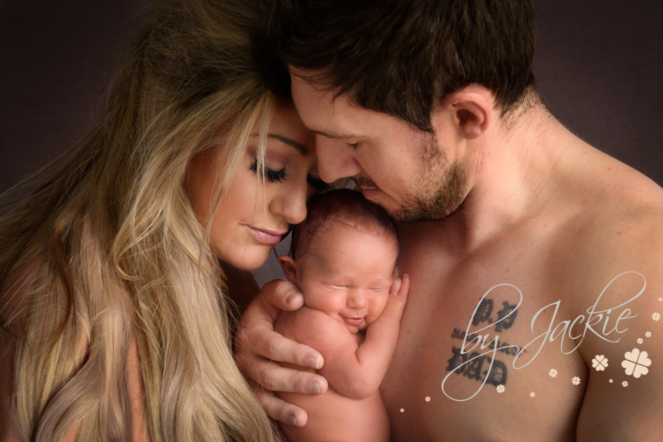 Beautiful family photo of mum dad and newborn baby boy by Babies by Jackie, Market Weighton, near York, Hull, Pocklington and Asselby, Yorkshire UK