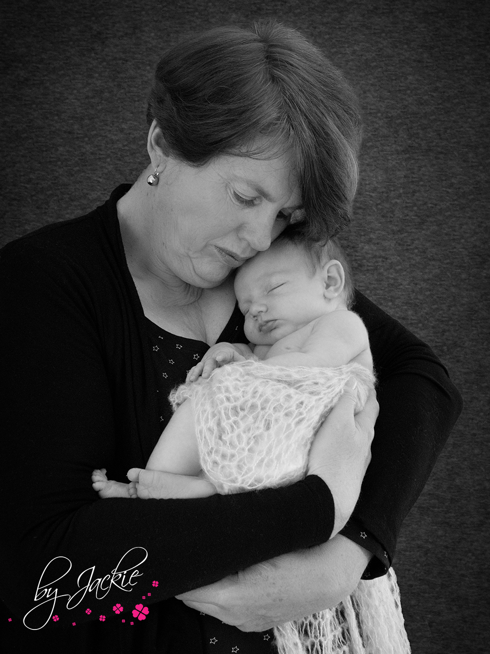 Image of grandma and newborn baby grand-daughter, Photo by Babies By Jackie York UK