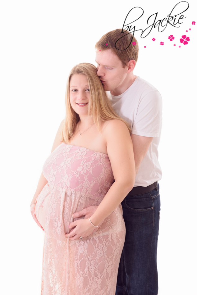 Couple at a maternity shoot with Babies By Jackie, Yorkshire