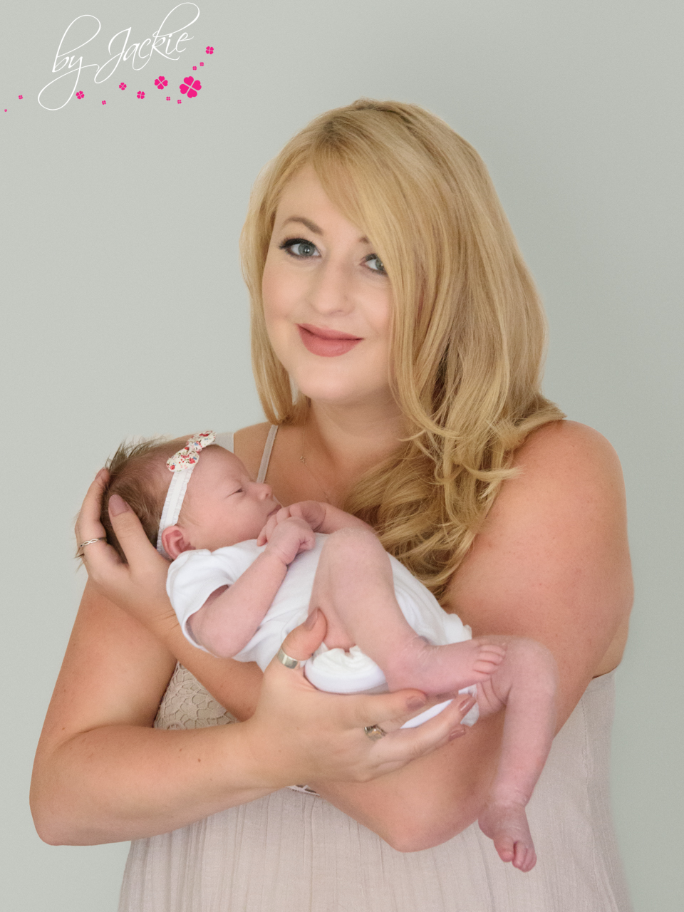 Image of mum with newborn baby daughter By Jackie Photography near York, North Yorkshire